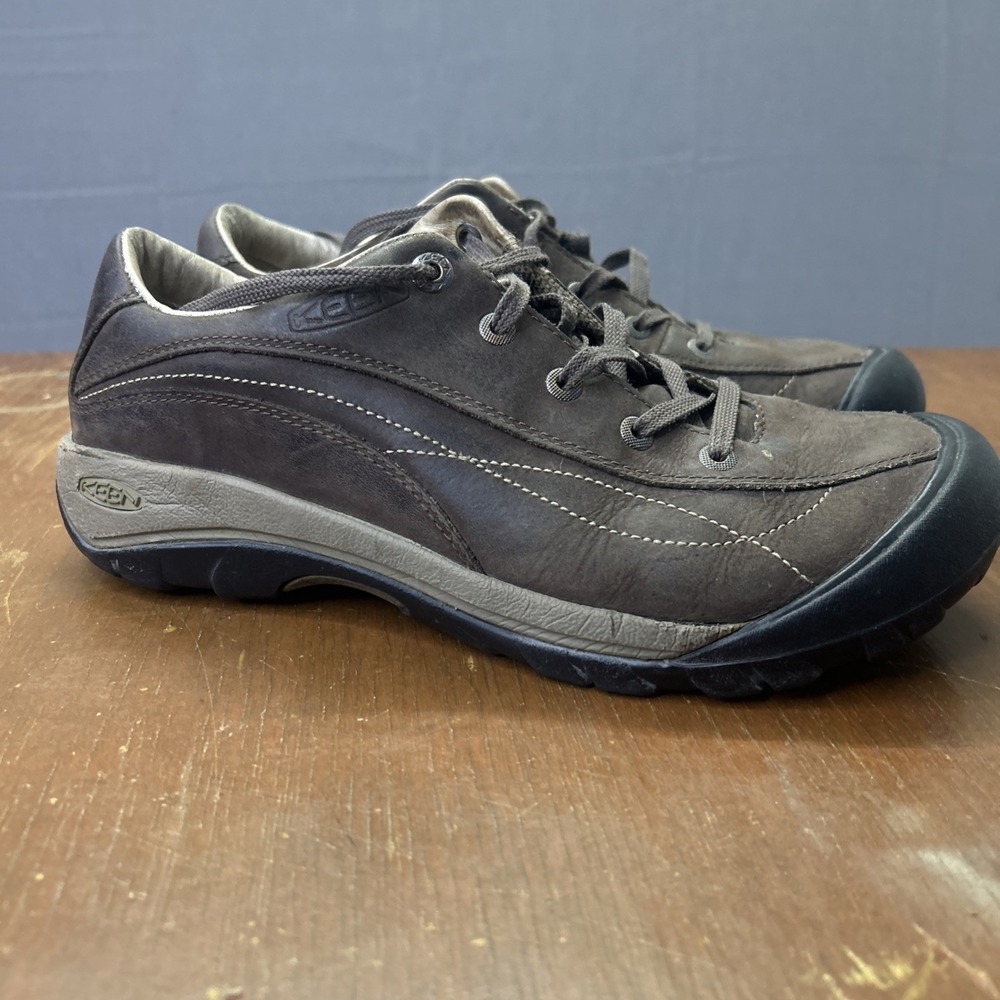 Keen Toyah 1007732 Women's Brown Leather Lace Up Hiking Shoes Sz US 9.5 / EUR 40